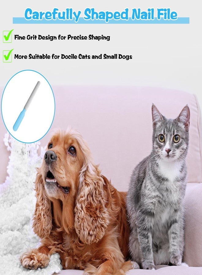 Molain 5Pcs Small Dog Nail File Set, Professional Nail Grooming Tool Metal Emery Boards Pet Nail Grooming Tool for Small Dogs and Cats Smoothing Rough Edges 5.5inch - Image 5
